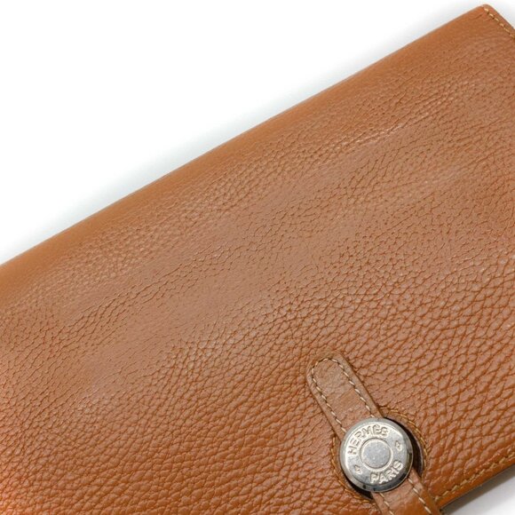 HERMES Brown Leather Wallet - Picture 9 of 16